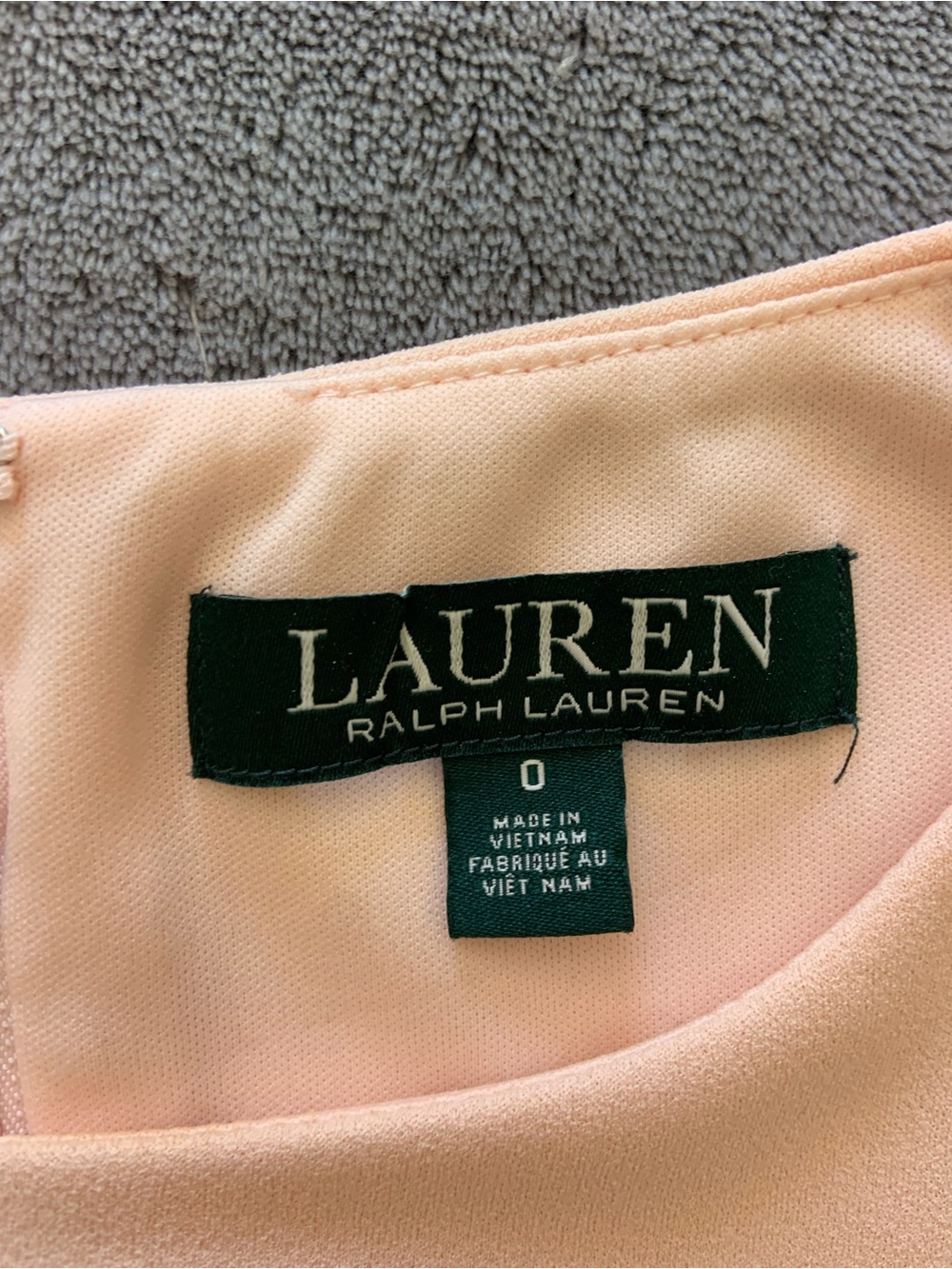 Ralph Lauren Blush Pink Long-Sleeve Fit & Flare Dress - Picture 2 of 3